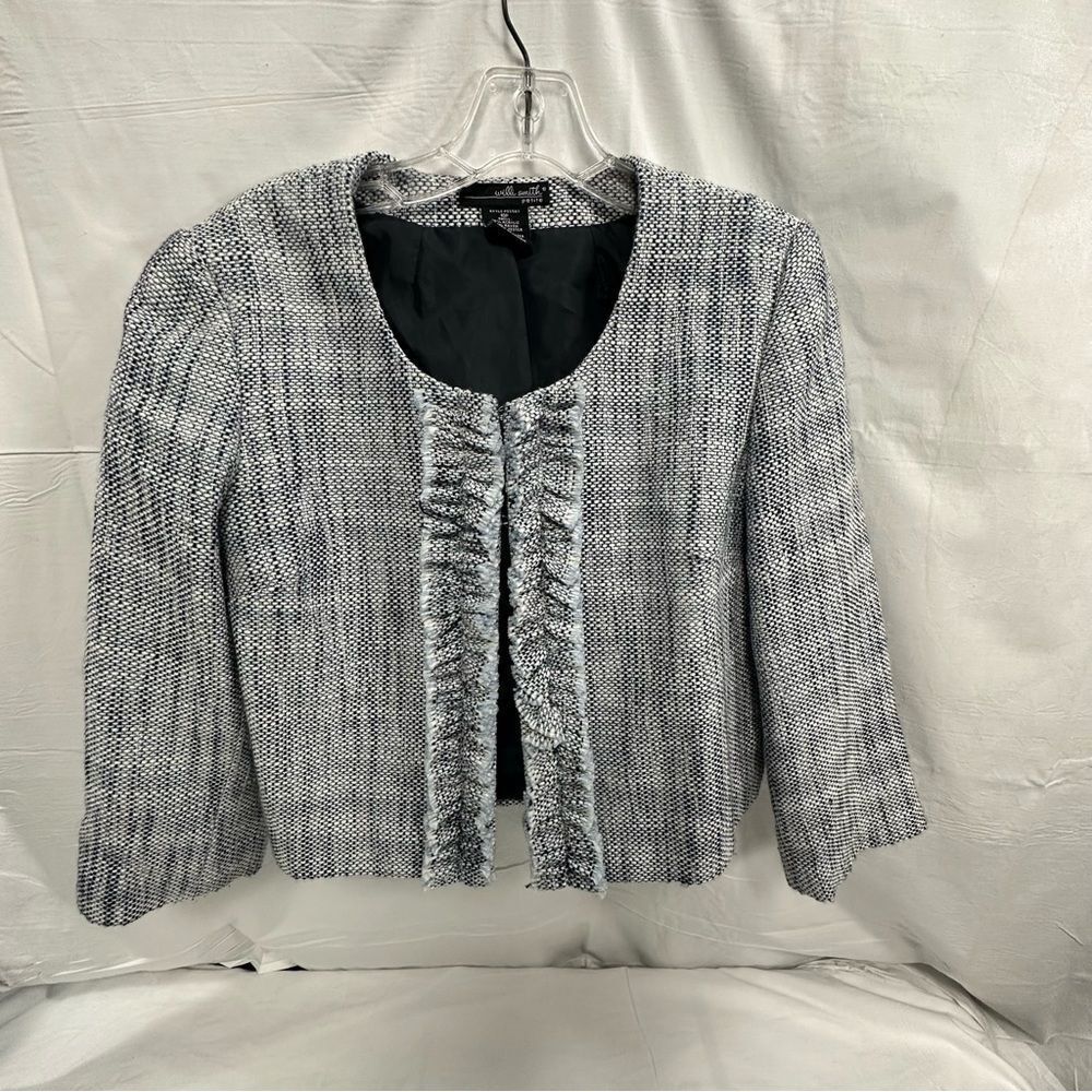 Multicolored Ruffle Blazer Size  10 petite Willi Smith